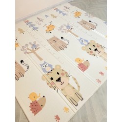 Сгъваемо детско килимче за игра, топлоизолиращо 180x200х1см - модел Лисица и Тигър