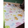 Сгъваемо детско килимче за игра, топлоизолиращо 180x200x1cm - Жираф и Цифри