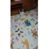 Сгъваемо детско килимче за игра, топлоизолиращо 180x200x1cm - Жираф и Цифри
