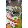 Сгъваемо детско килимче за игра, топлоизолиращо 180x200x1cm - Жираф и Цифри