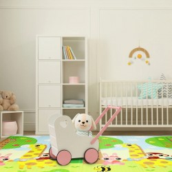 Топлоизолиращо килимче за игра - модел жирафи и слончета