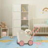 Двулицево килимче за игра - модел риби и карта на света