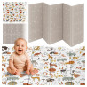 Сгъваемо бебешко килимче за игра XPE – меко и двулицево 160×180 см - модел 4854