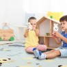 Термоизолиращо килимче за игра - модел панди и сърнички
