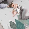 Сгъваемо килимче за игра - модел крокодили и маймунки 200х180см