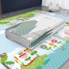 Сгъваемо килимче за игра - модел крокодили и маймунки 200х180см